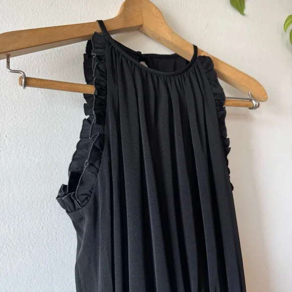 Saks Fifth Avenue Albert Capraro Black Midi Dress - Picture 3 of 11